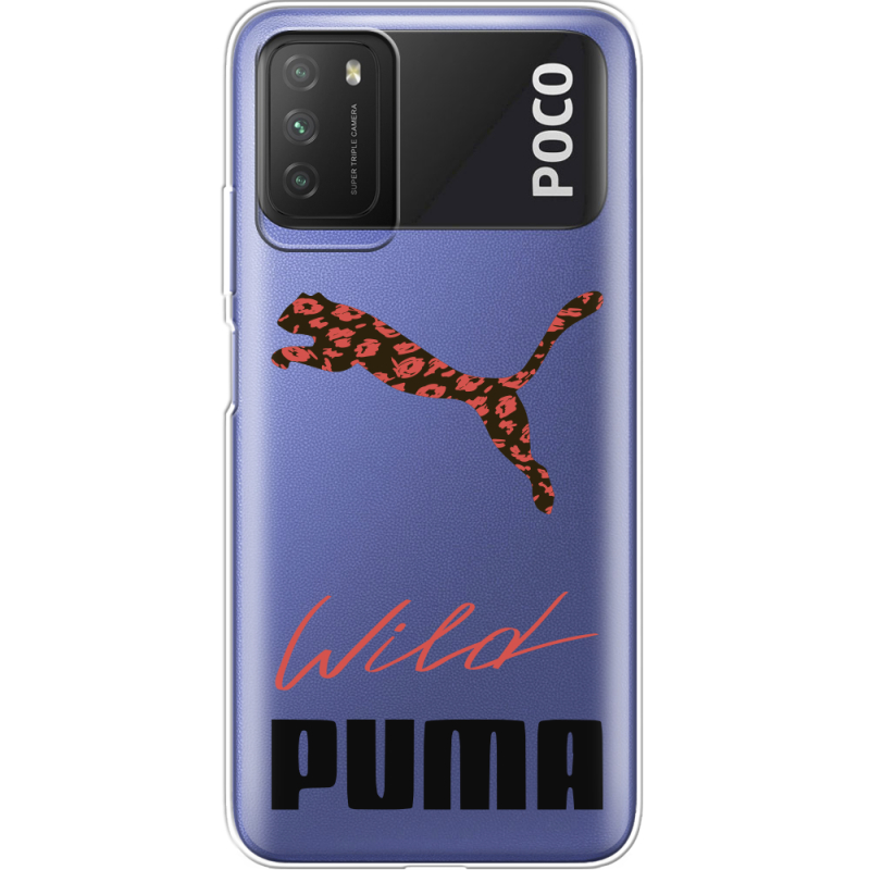 Прозрачный чехол BoxFace Xiaomi Poco M3 Wild Cat