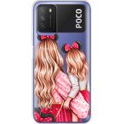 Прозрачный чехол BoxFace Xiaomi Poco M3 Mouse Girls