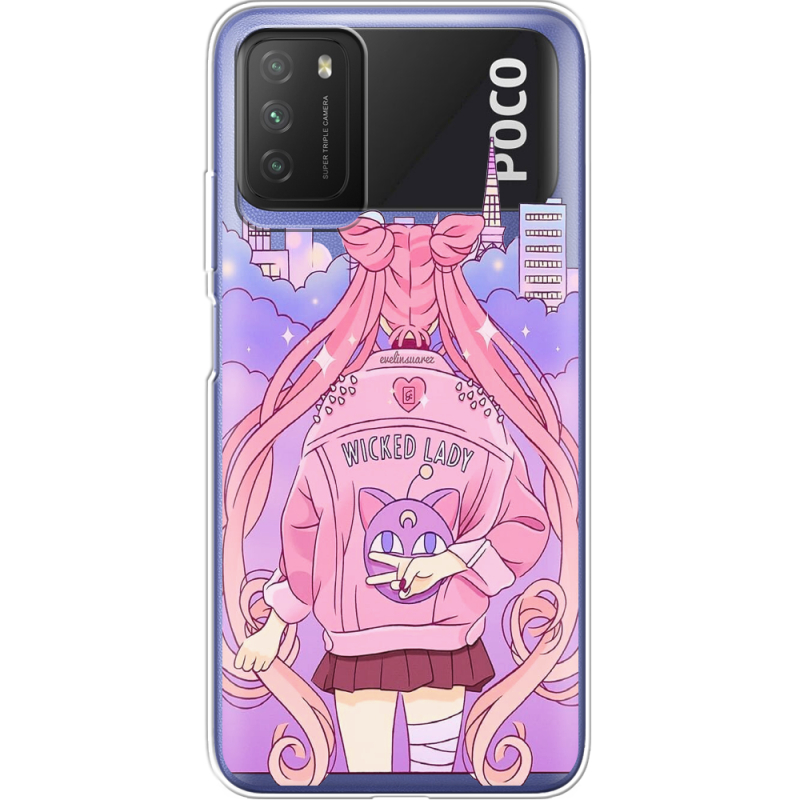 Прозрачный чехол BoxFace Xiaomi Poco M3 Wiked Lady