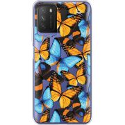 Прозрачный чехол BoxFace Xiaomi Poco M3 Butterfly Morpho