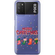 Прозрачный чехол BoxFace Xiaomi Poco M3 Merry Christmas