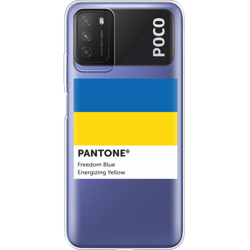 Прозрачный чехол BoxFace Xiaomi Poco M3 Pantone вільний синій