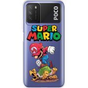 Прозрачный чехол BoxFace Xiaomi Poco M3 Super Mario