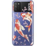 Прозрачный чехол BoxFace Xiaomi Poco M3 Japanese Koi Fish