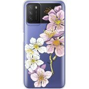 Прозрачный чехол BoxFace Xiaomi Poco M3 Cherry Blossom