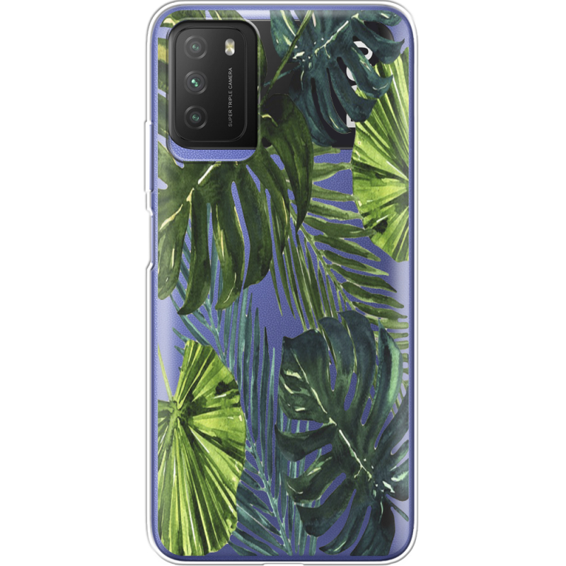 Прозрачный чехол BoxFace Xiaomi Poco M3 Palm Tree