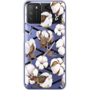 Прозрачный чехол BoxFace Xiaomi Poco M3 Cotton flowers