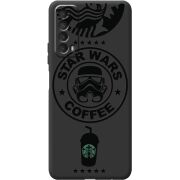 Черный чехол BoxFace Huawei P Smart 2021 Dark Coffee