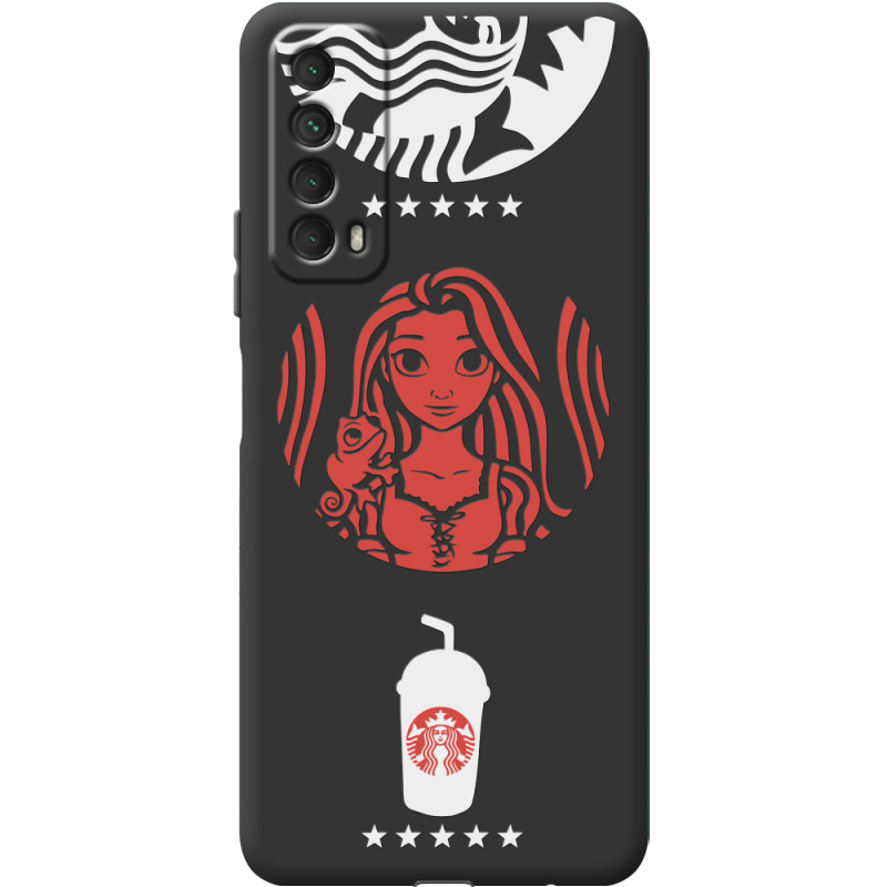 Черный чехол BoxFace Huawei P Smart 2021 RedWhite Coffee