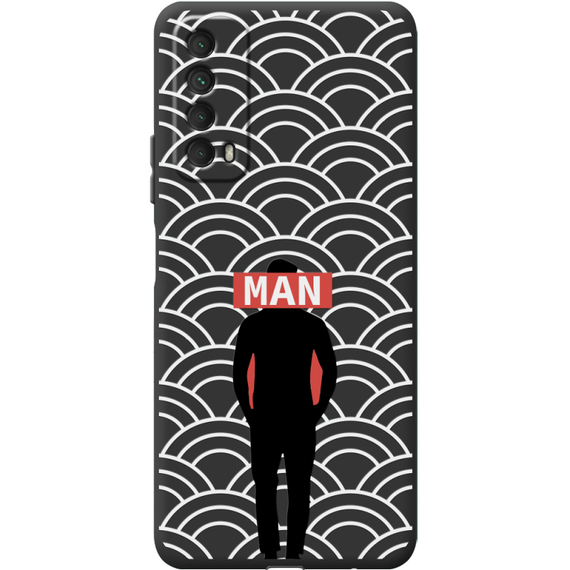 Черный чехол BoxFace Huawei P Smart 2021 Man Pattern