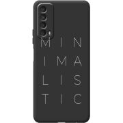 Черный чехол BoxFace Huawei P Smart 2021 Minimalistic