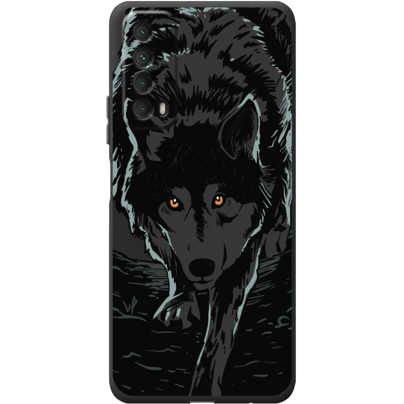 Черный чехол BoxFace Huawei P Smart 2021 Wolf