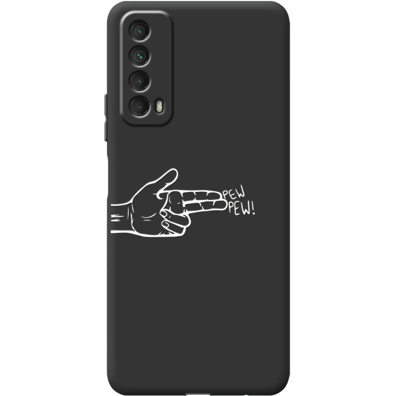 Черный чехол BoxFace Huawei P Smart 2021 Pew Pew