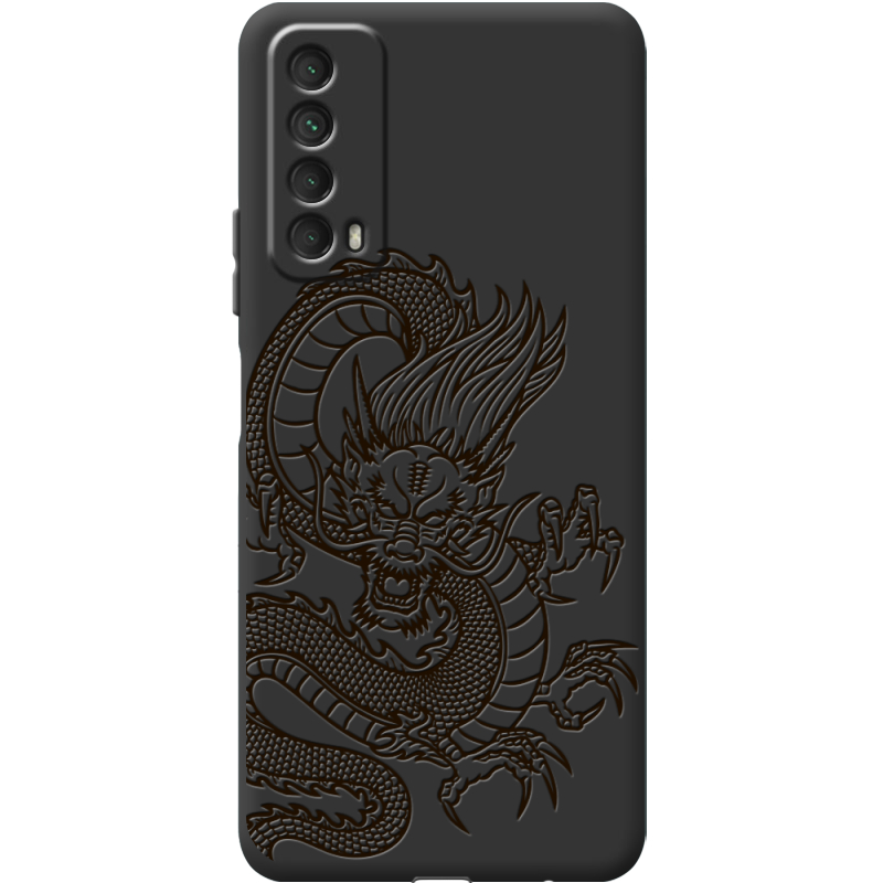 Черный чехол BoxFace Huawei P Smart 2021 Chinese Dragon