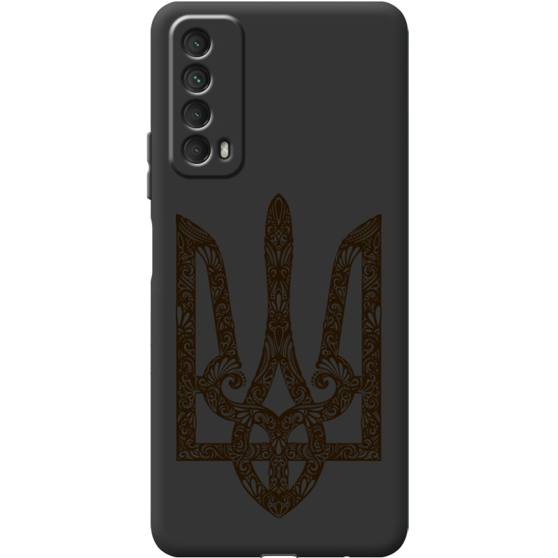 Черный чехол BoxFace Huawei P Smart 2021 Ukrainian Trident