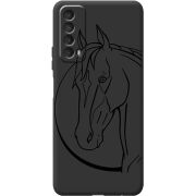 Черный чехол BoxFace Huawei P Smart 2021 Horse