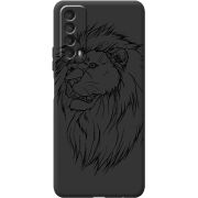 Черный чехол BoxFace Huawei P Smart 2021 Lion