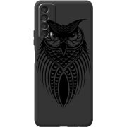 Черный чехол BoxFace Huawei P Smart 2021 Owl