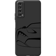 Черный чехол BoxFace Huawei P Smart 2021 Sportcar