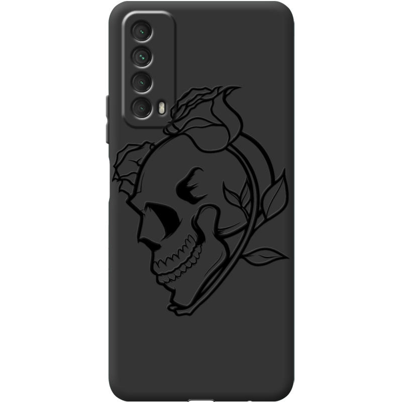 Черный чехол BoxFace Huawei P Smart 2021 Skull and Roses