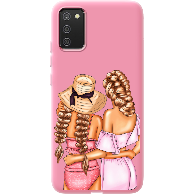 Розовый чехол BoxFace Samsung A025 Galaxy A02S Girlfriends