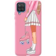 Розовый чехол BoxFace Samsung A125 Galaxy A12 Roller Girl