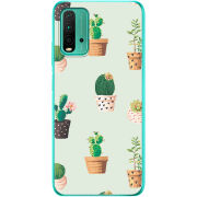 Чехол BoxFace Xiaomi Redmi 9T L-green Cacti