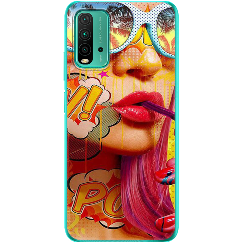 Чехол BoxFace Xiaomi Redmi 9T Yellow Girl Pop Art