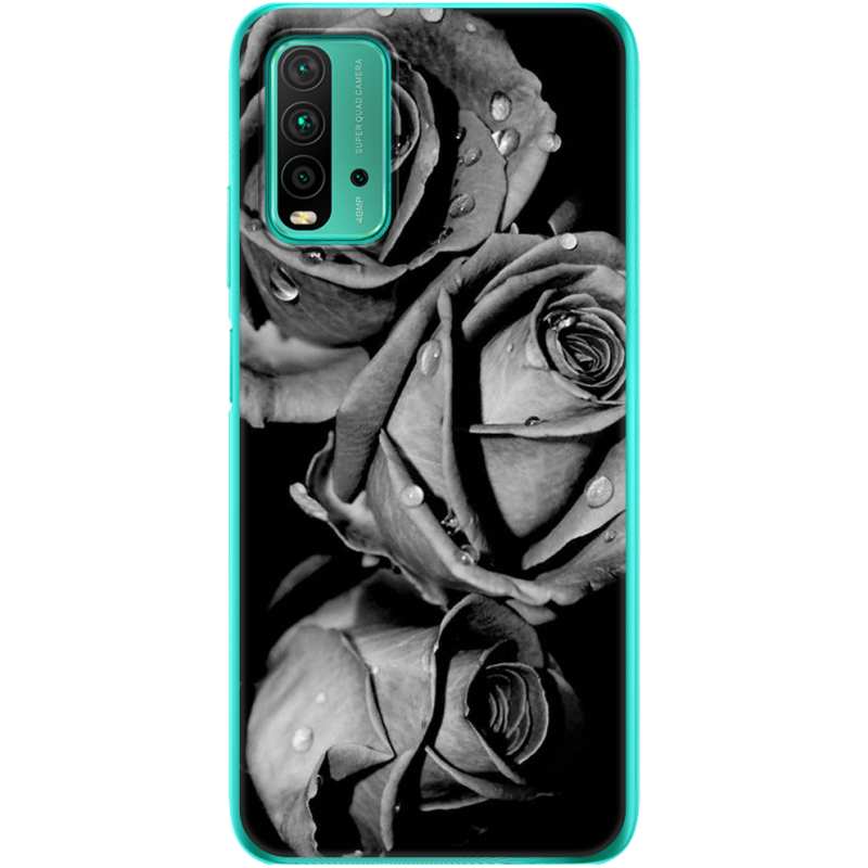 Чехол BoxFace Xiaomi Redmi 9T Black and White Roses