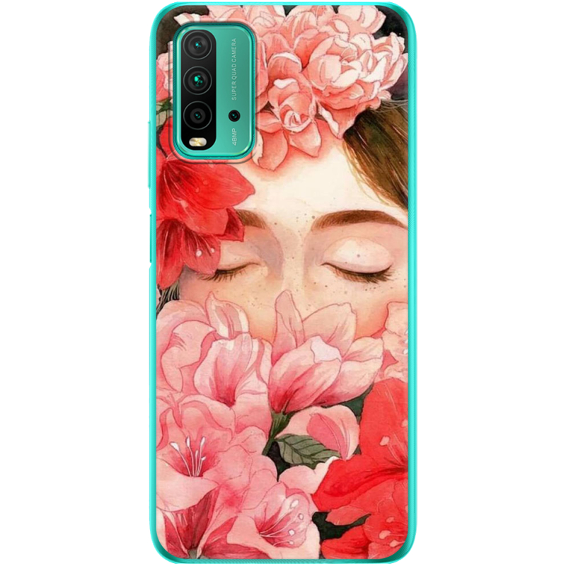 Чехол BoxFace Xiaomi Redmi 9T Girl in Flowers