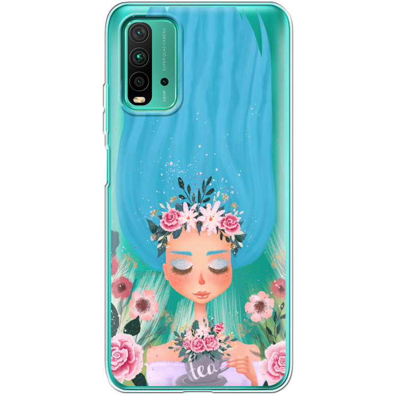 Прозрачный чехол BoxFace Xiaomi Redmi 9T Blue Hair