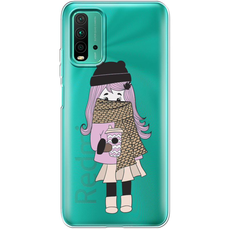 Прозрачный чехол BoxFace Xiaomi Redmi 9T Winter Morning Girl