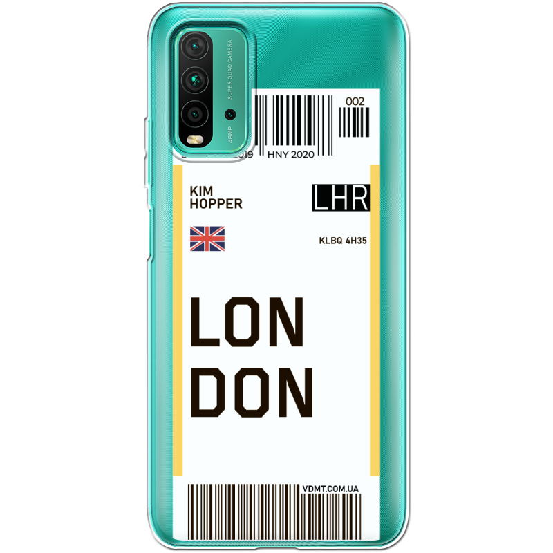 Прозрачный чехол BoxFace Xiaomi Redmi 9T Ticket London