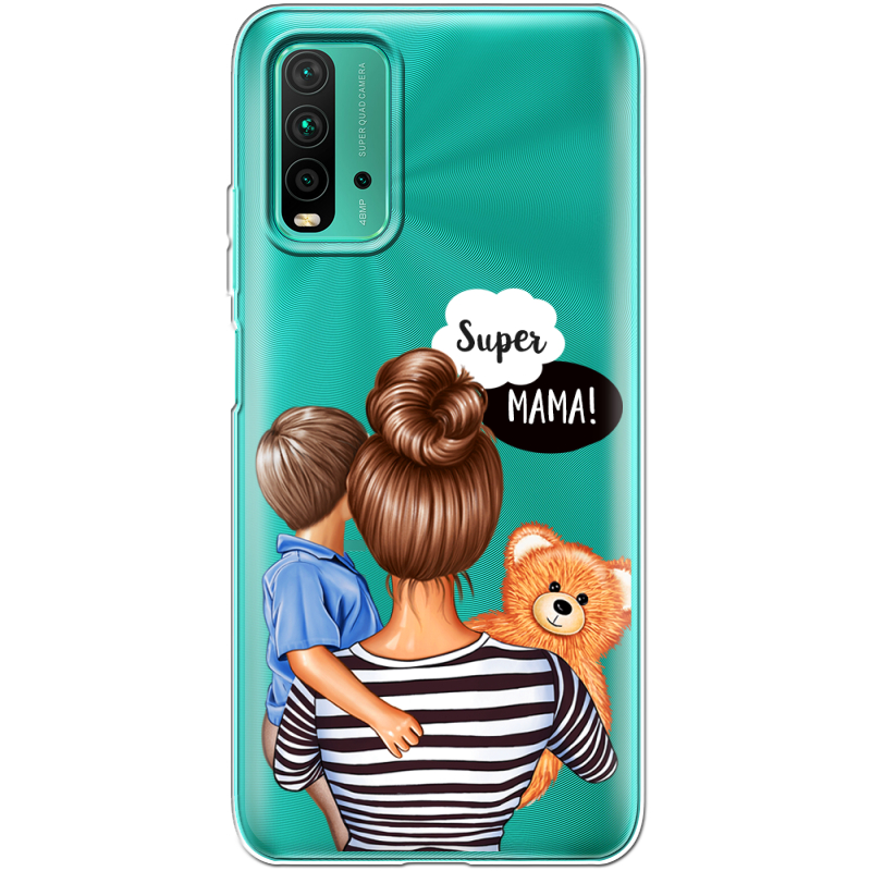 Прозрачный чехол BoxFace Xiaomi Redmi 9T Super Mama and Son