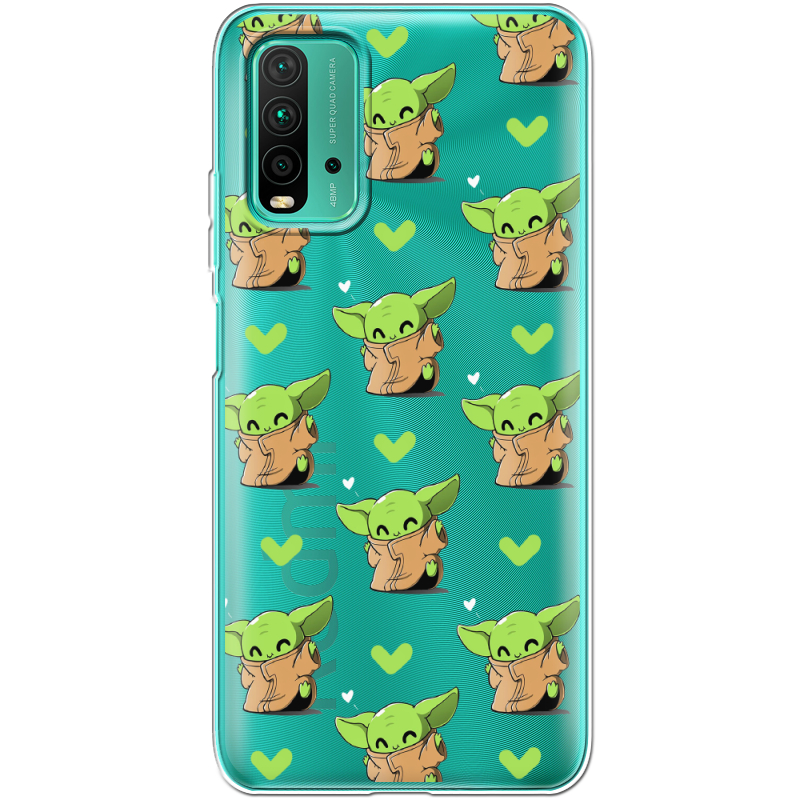 Прозрачный чехол BoxFace Xiaomi Redmi 9T Pattern Baby Yoda