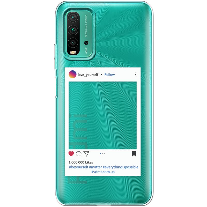 Прозрачный чехол BoxFace Xiaomi Redmi 9T Insta