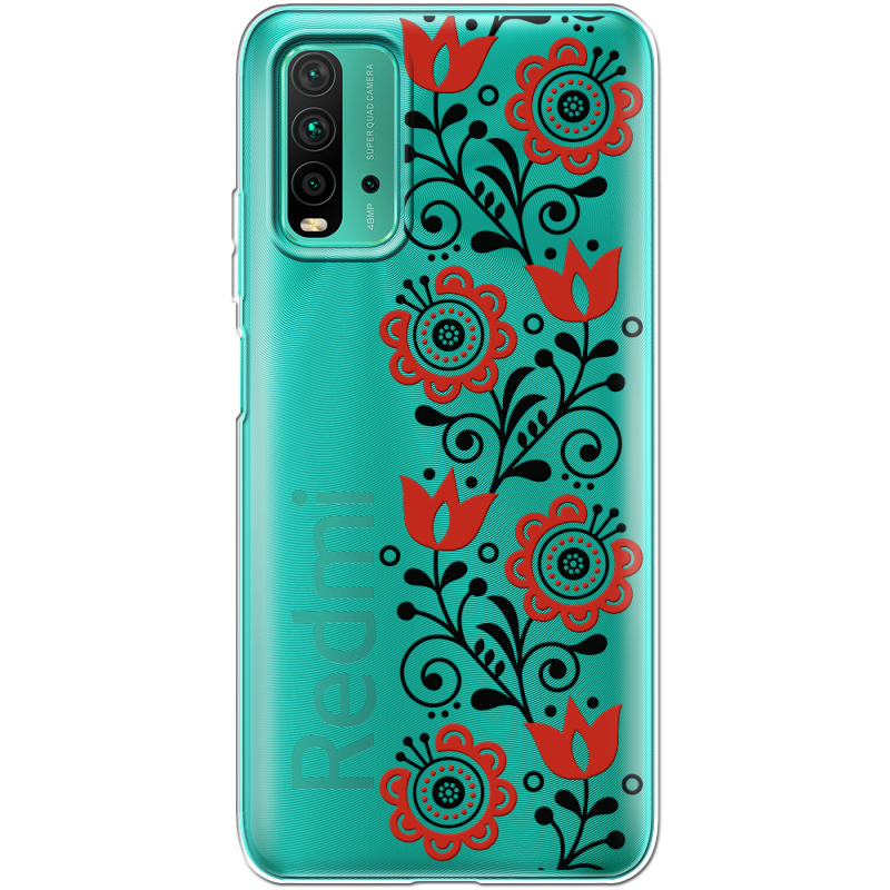 Прозрачный чехол BoxFace Xiaomi Redmi 9T Ethno Ornament