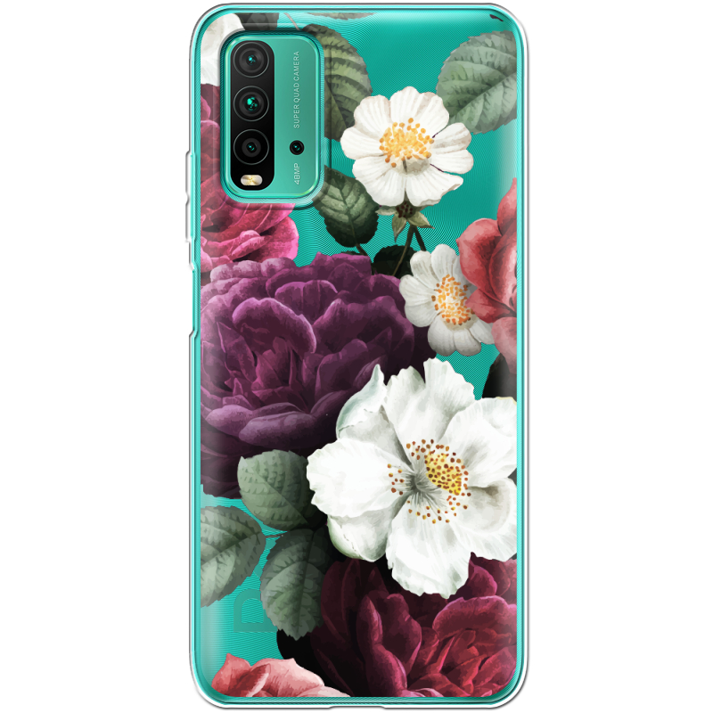 Прозрачный чехол BoxFace Xiaomi Redmi 9T Floral Dark Dreams