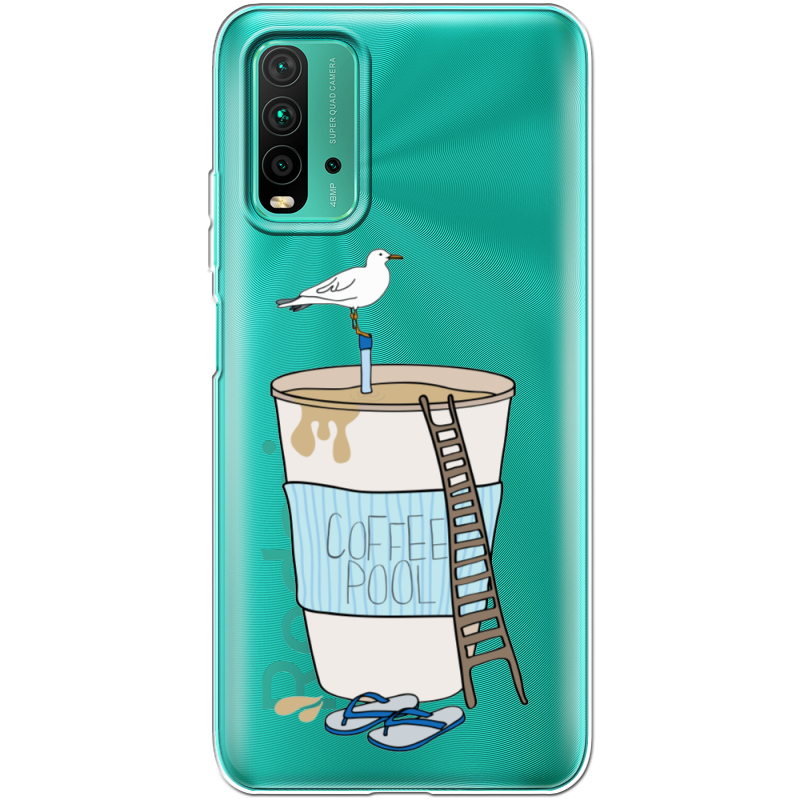 Прозрачный чехол BoxFace Xiaomi Redmi 9T Segull in Cofee Pool