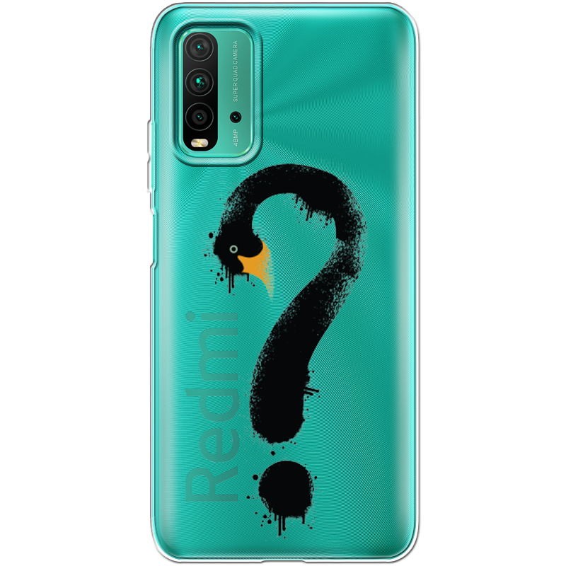 Прозрачный чехол BoxFace Xiaomi Redmi 9T Swan question