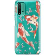 Прозрачный чехол BoxFace Xiaomi Redmi 9T Japanese Koi Fish