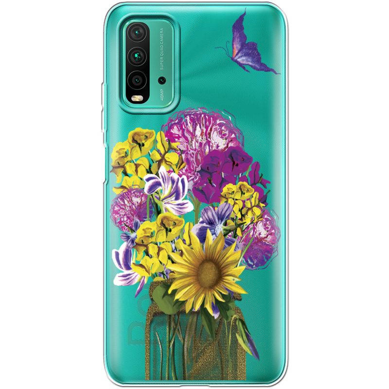 Прозрачный чехол BoxFace Xiaomi Redmi 9T My Bouquet