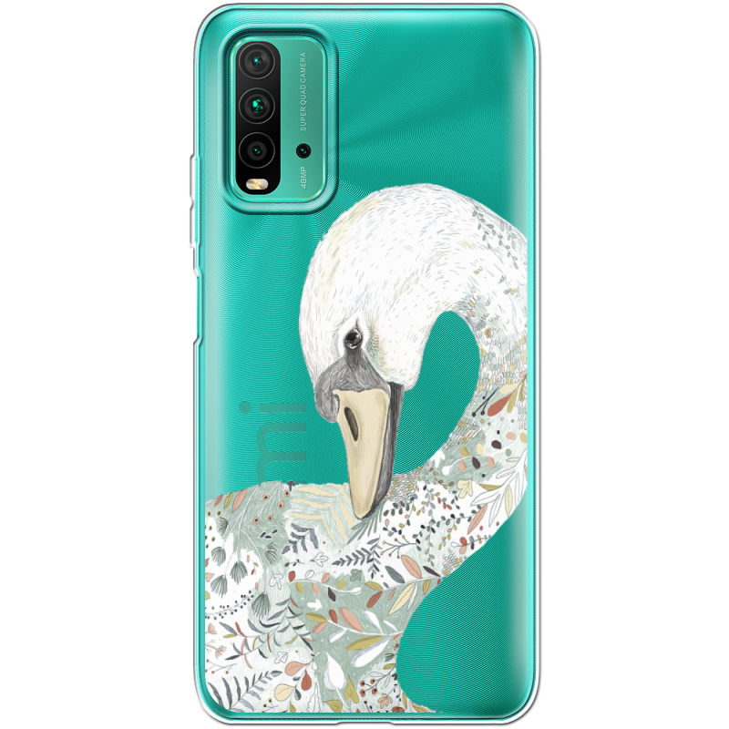 Прозрачный чехол BoxFace Xiaomi Redmi 9T Swan