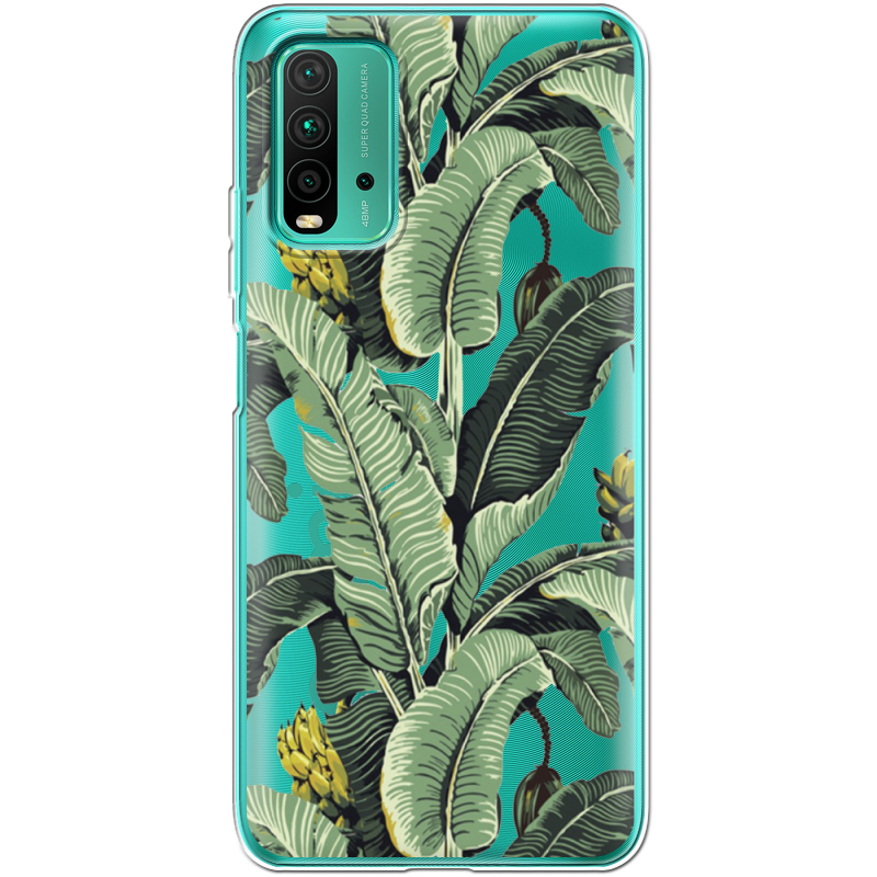 Прозрачный чехол BoxFace Xiaomi Redmi 9T Banana Leaves