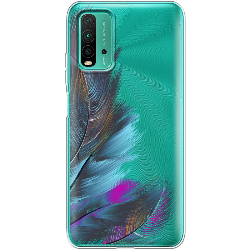 Прозрачный чехол BoxFace Xiaomi Redmi 9T Feathers