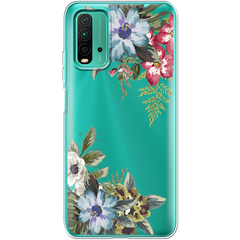 Прозрачный чехол BoxFace Xiaomi Redmi 9T Floral