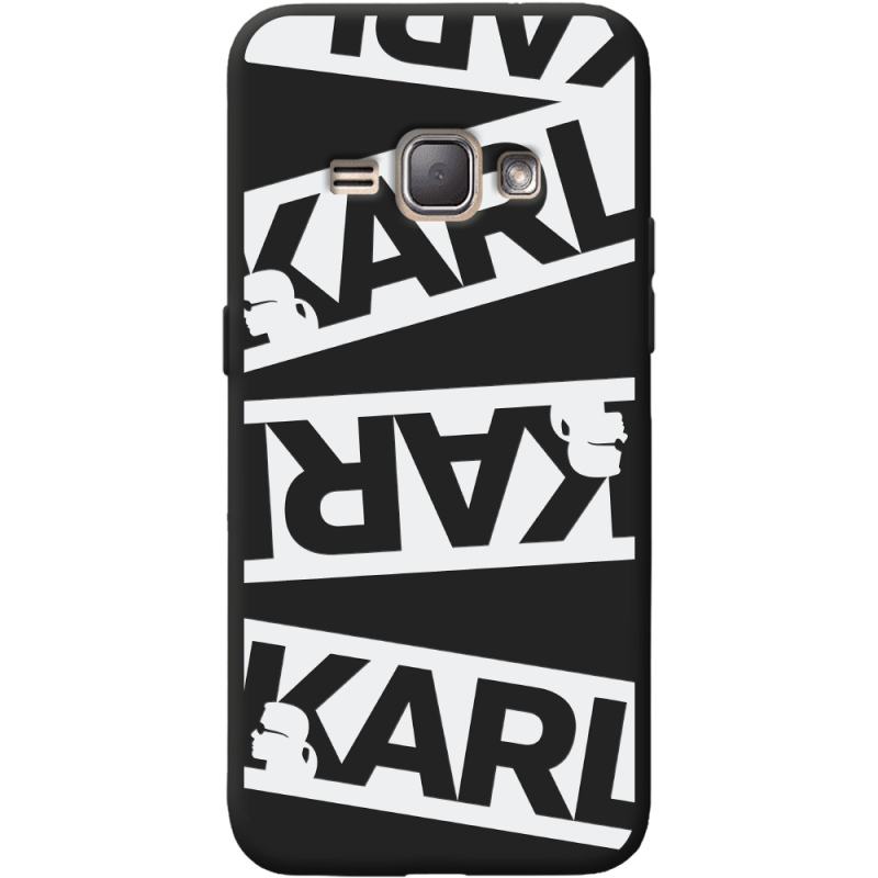 Черный чехол BoxFace Samsung J120H Galaxy J1 2016 White Karl