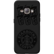 Черный чехол BoxFace Samsung J120H Galaxy J1 2016 Black Coffee