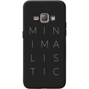 Черный чехол BoxFace Samsung J120H Galaxy J1 2016 Minimalistic