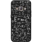 Черный чехол BoxFace Samsung J120H Galaxy J1 2016 E=mc2